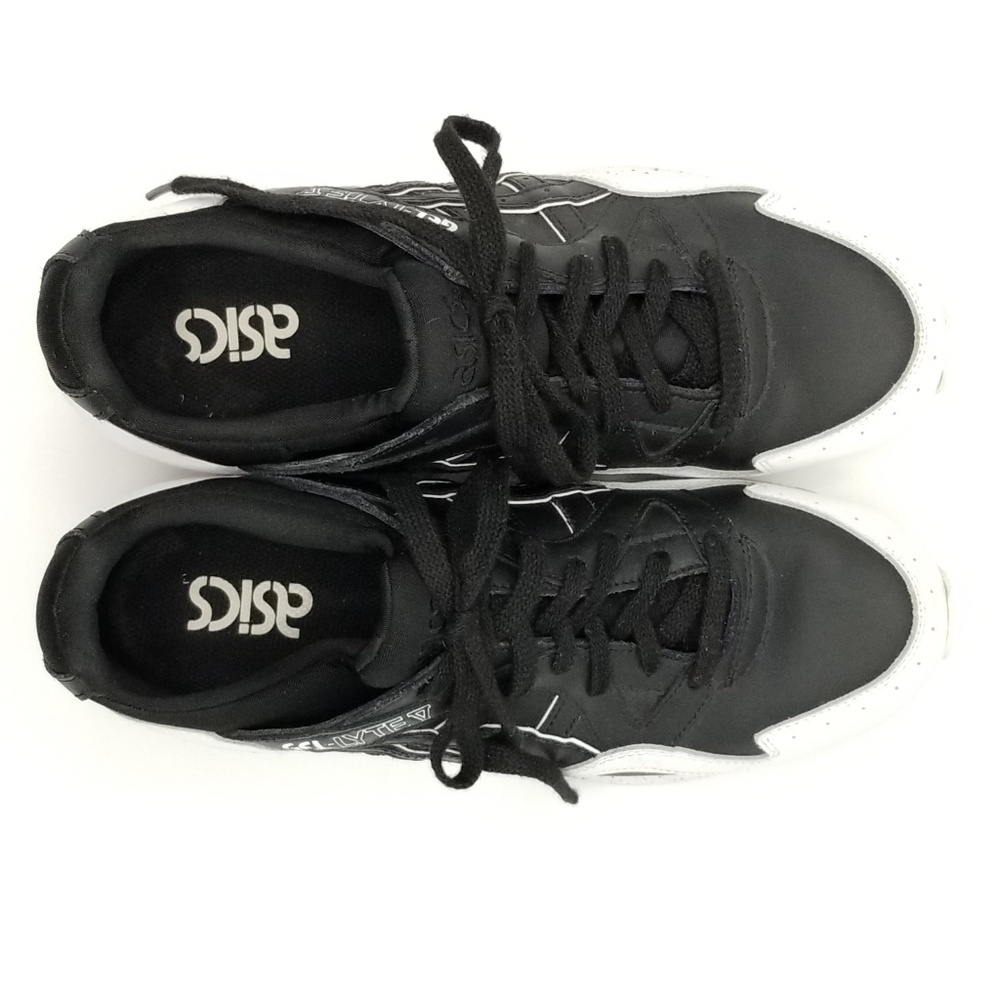 Asics Gel Lyte V 5 Mens Leather Black White Shoes - Picture 4 of 8